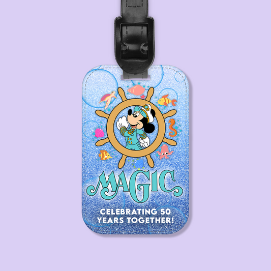 Disney Cruise Line Personalized Luggage Tag - Mickey & Friends - Two Crafty Gays