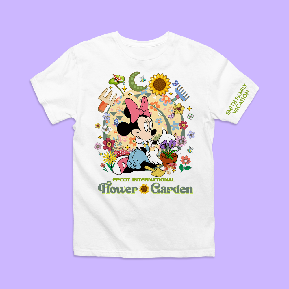 Disney Epcot Personalized Shirt - Flower & Garden Festival - Two Crafty Gays