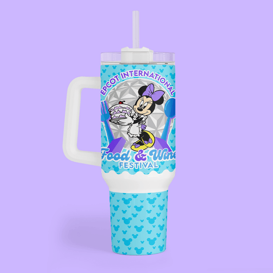 Disney Epcot 40 oz Tumbler - Food & Wine Festival - Two Crafty Gays