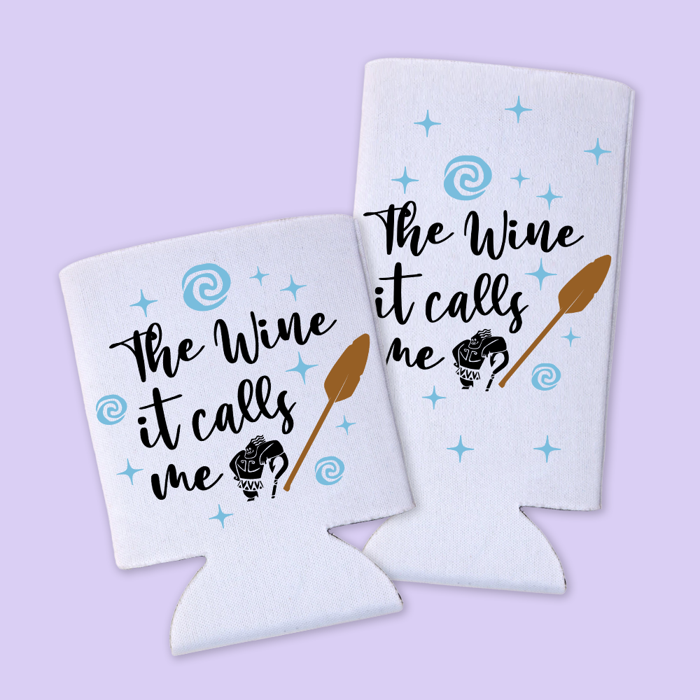 Disney Epcot Can Cooler - The Wine Calls Me - Two Crafty Gays