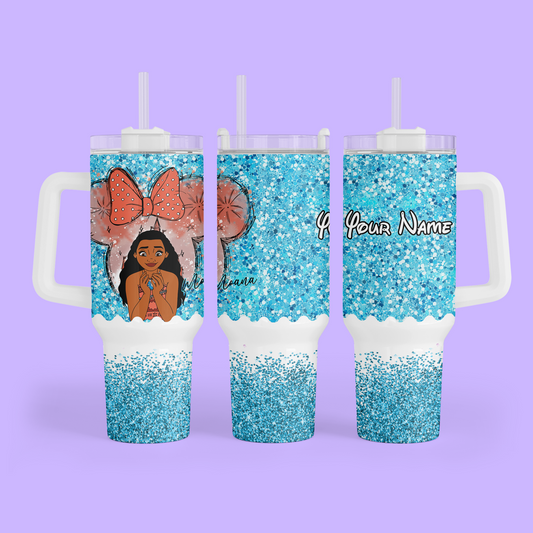 Disney Princess 40 oz Tumbler - Moana - Two Crafty Gays