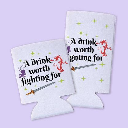 Disney Epcot Can Cooler - Drink Worth Fighting For - Two Crafty Gays