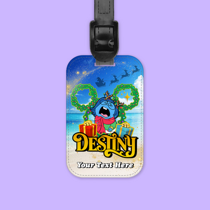 Disney Cruise Line Personalized Christmas Luggage Tag - Inside Out - Two Crafty Gays