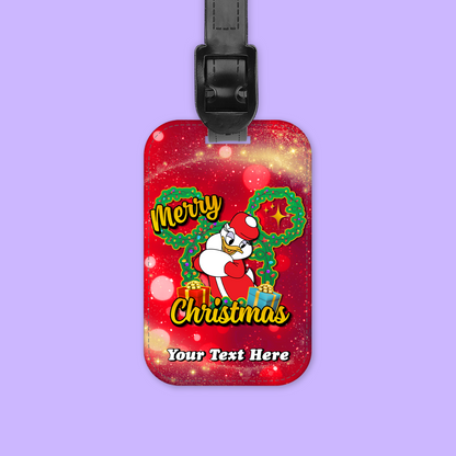 Disney Personalized Christmas Luggage Tag - Mickey & Friends - Two Crafty Gays