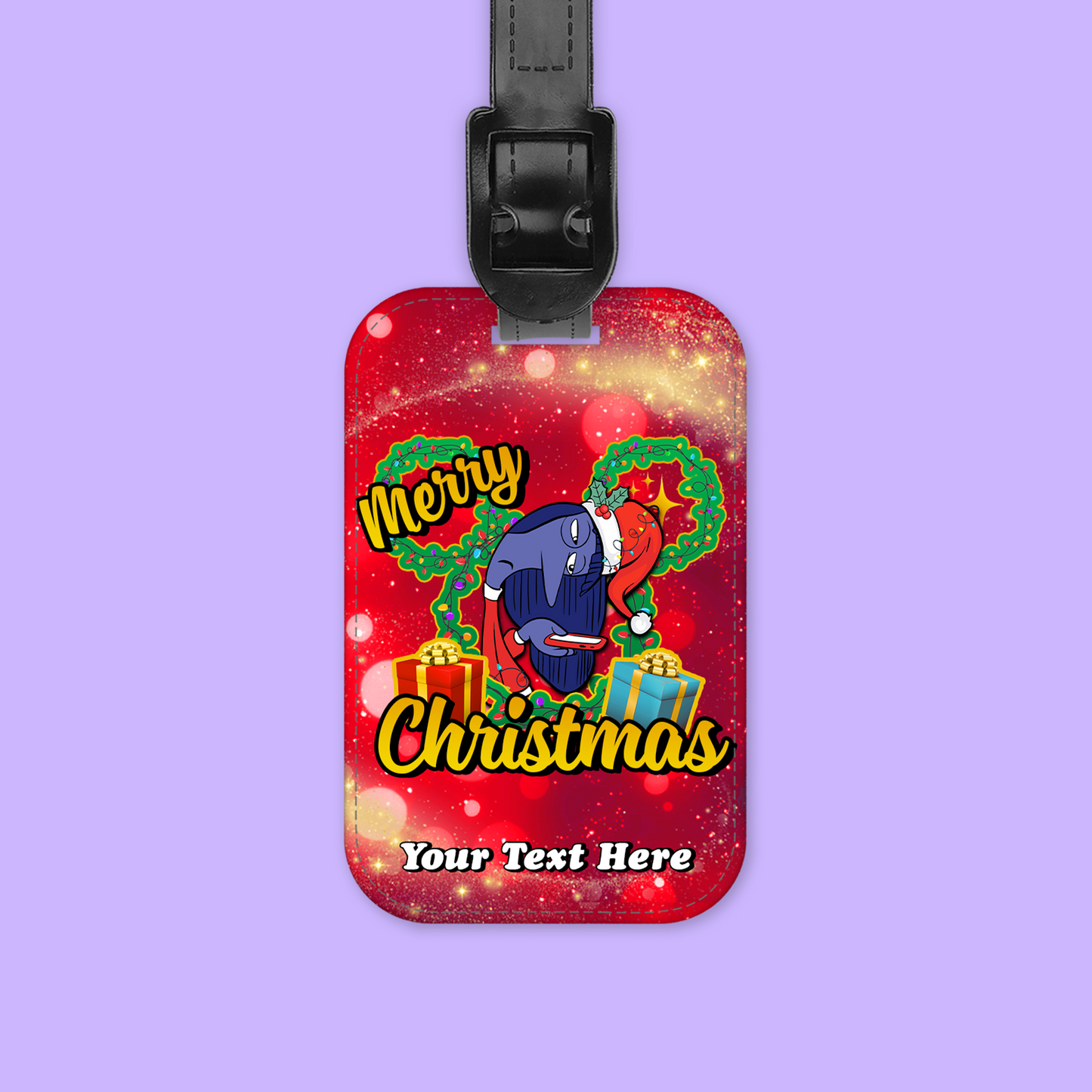 Disney Personalized Christmas Luggage Tag - Inside Out - Two Crafty Gays