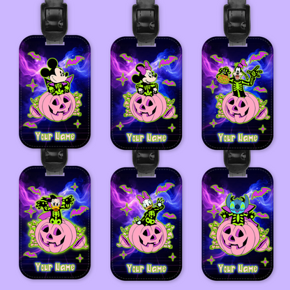 Disney Personalized Halloween Luggage Tag - Mickey & Friends