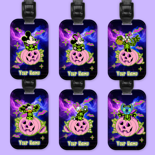 Disney Personalized Halloween Luggage Tag - Mickey & Friends