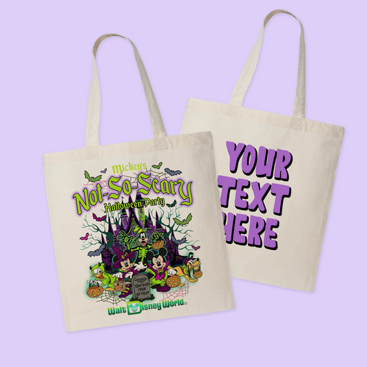 Mickey's Not So Scary Personalized Halloween Trick or Treat Tote Bag