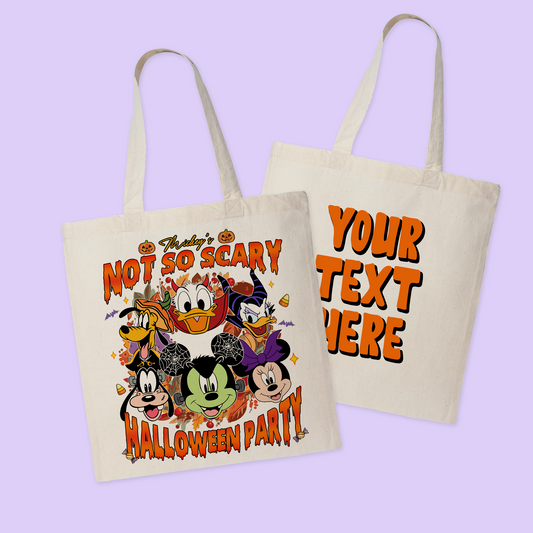 Mickey's Not So Scary Personalized Halloween Trick or Treat Tote Bag