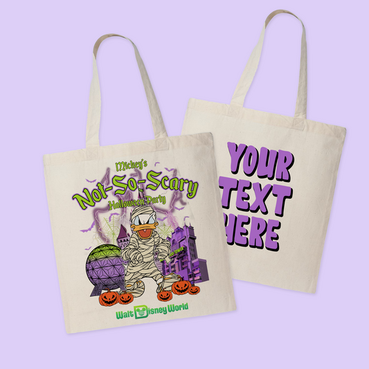 Mickey's Not So Scary Personalized Halloween Trick or Treat Tote Bag - Donald