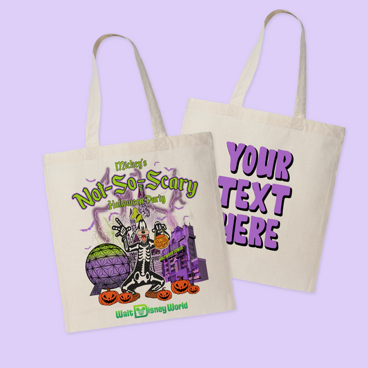 Mickey's Not So Scary Personalized Halloween Trick or Treat Tote Bag - Goofy