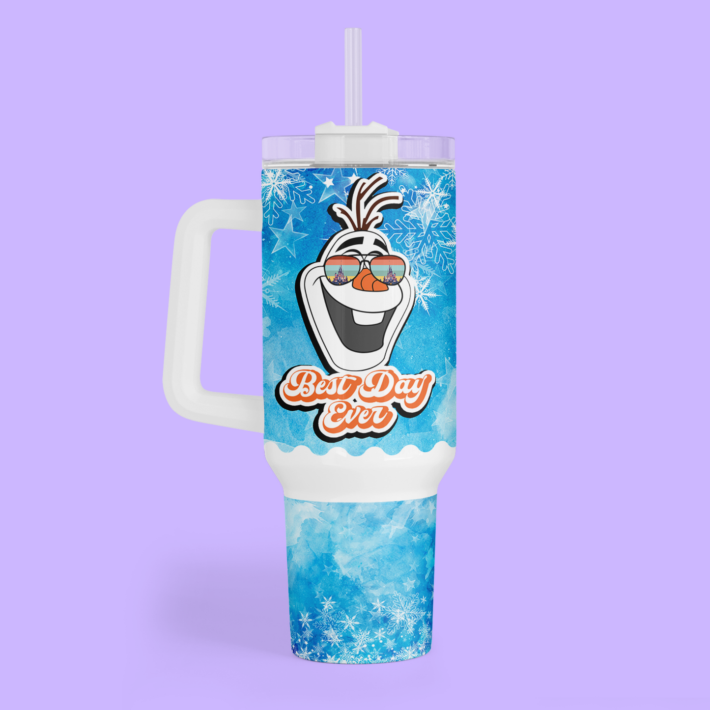 Disney Best Day Ever 40 oz Tumbler - Frozen - Two Crafty Gays