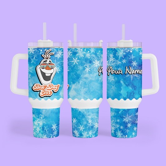 Disney Best Day Ever 40 oz Tumbler - Frozen - Two Crafty Gays