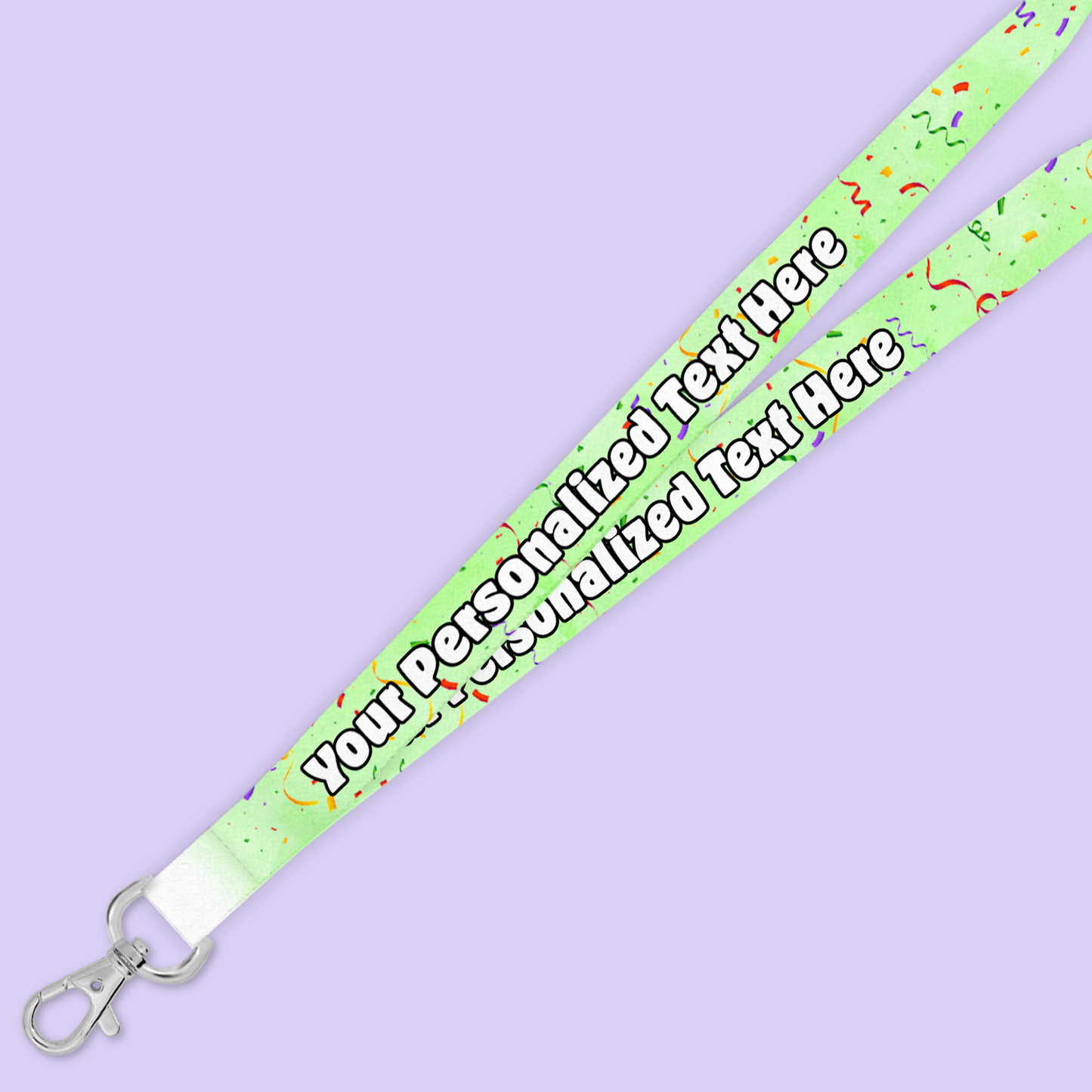 Personalized Lanyard - Confetti - Two Crafty Gays