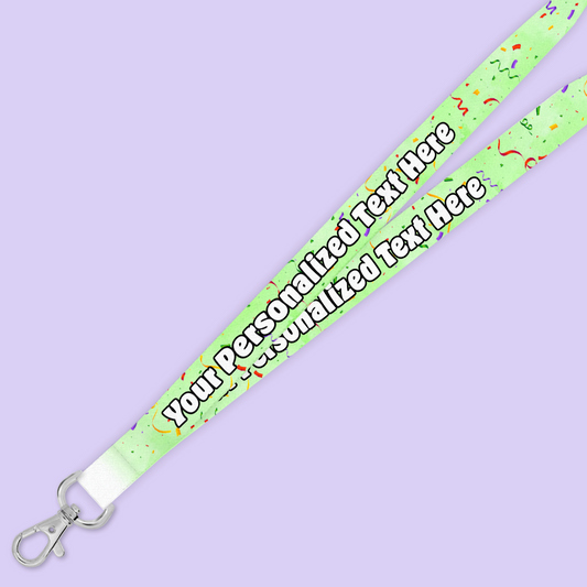 Personalized Lanyard - Confetti - Two Crafty Gays