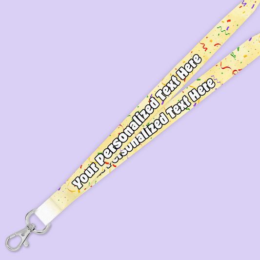 Personalized Lanyard - Confetti - Two Crafty Gays