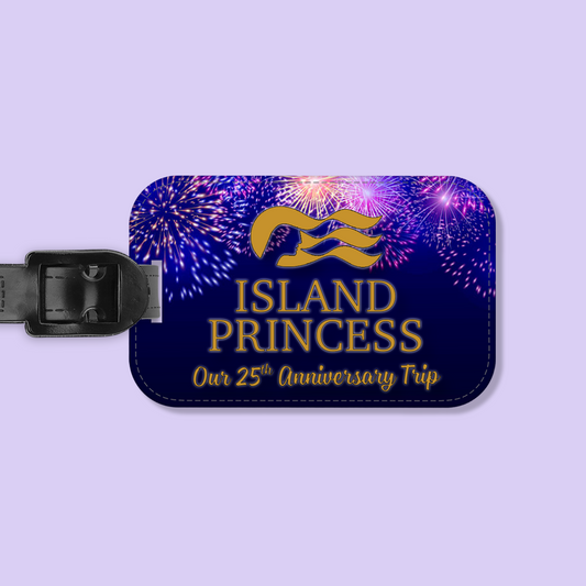 Princess Cruises Personalized Luggage Tag - Two Crafty Gays