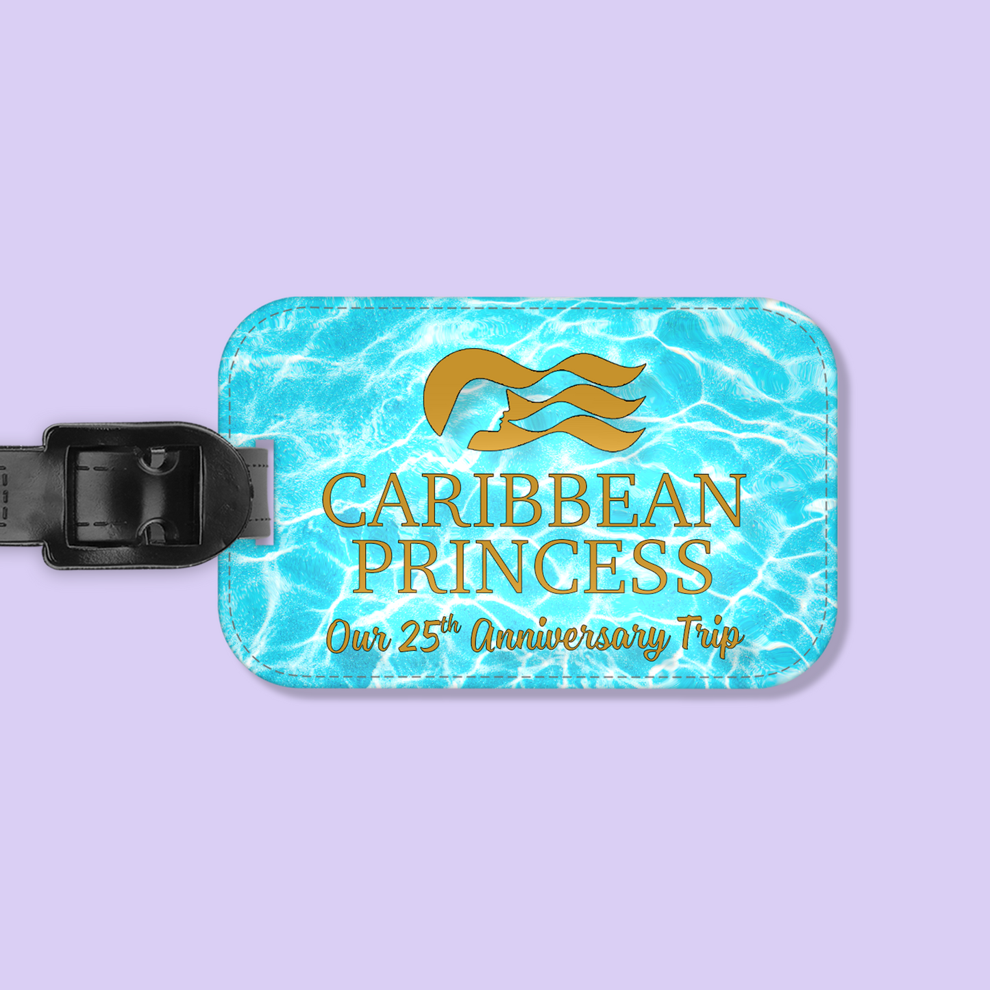 Princess Cruises Personalized Luggage Tag - Two Crafty Gays