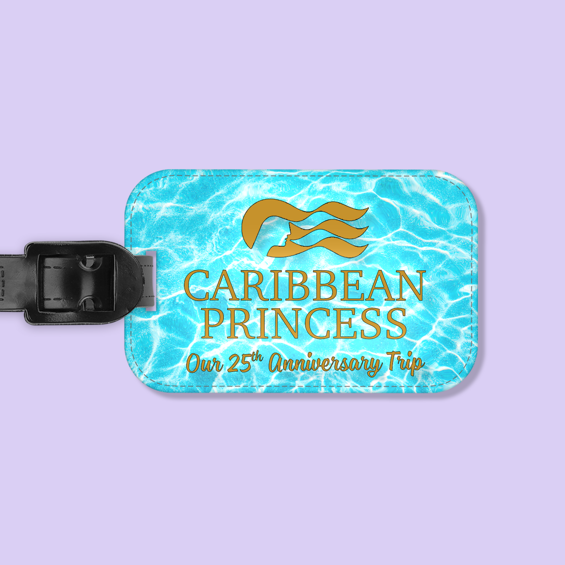 Princess Cruises Personalized Luggage Tag - Two Crafty Gays