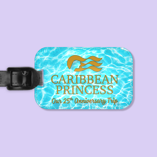 Princess Cruises Personalized Luggage Tag - Two Crafty Gays