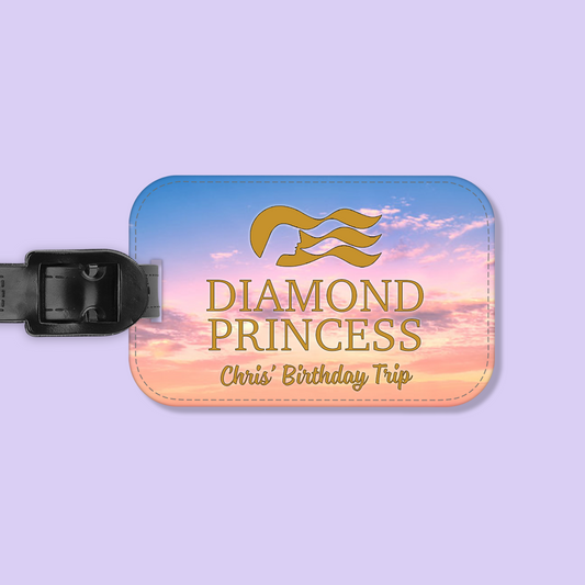 Princess Cruises Personalized Luggage Tag - Two Crafty Gays