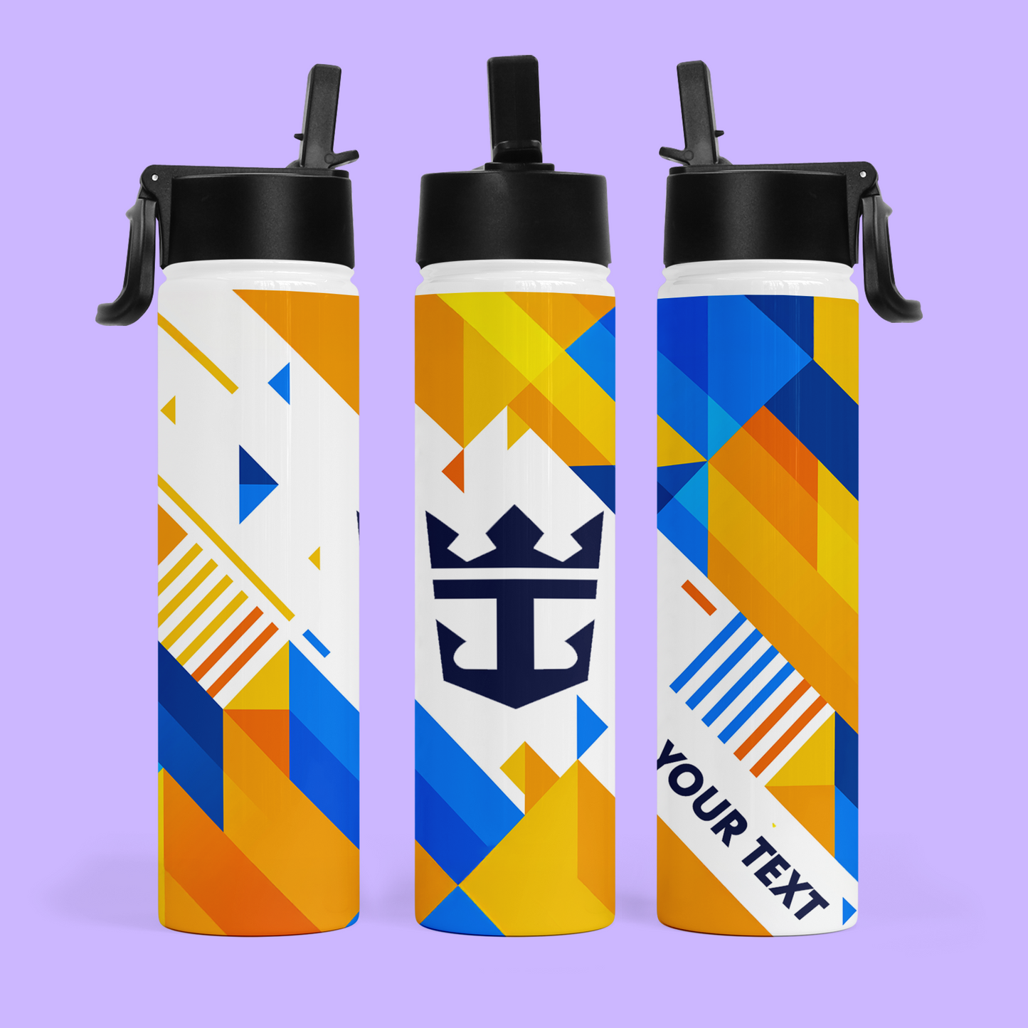 Royal Caribbean Personalized Water Bottle - Two Crafty Gays