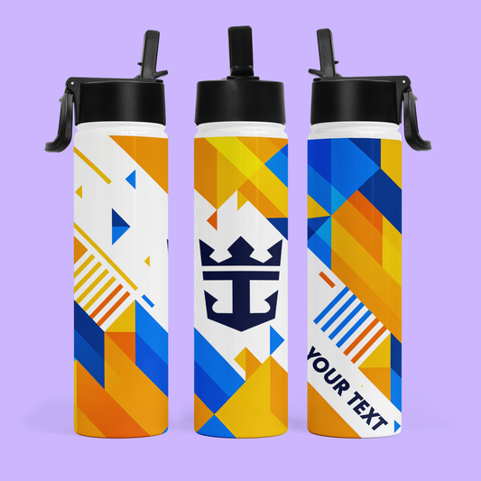 Royal Caribbean Personalized Water Bottle - Two Crafty Gays