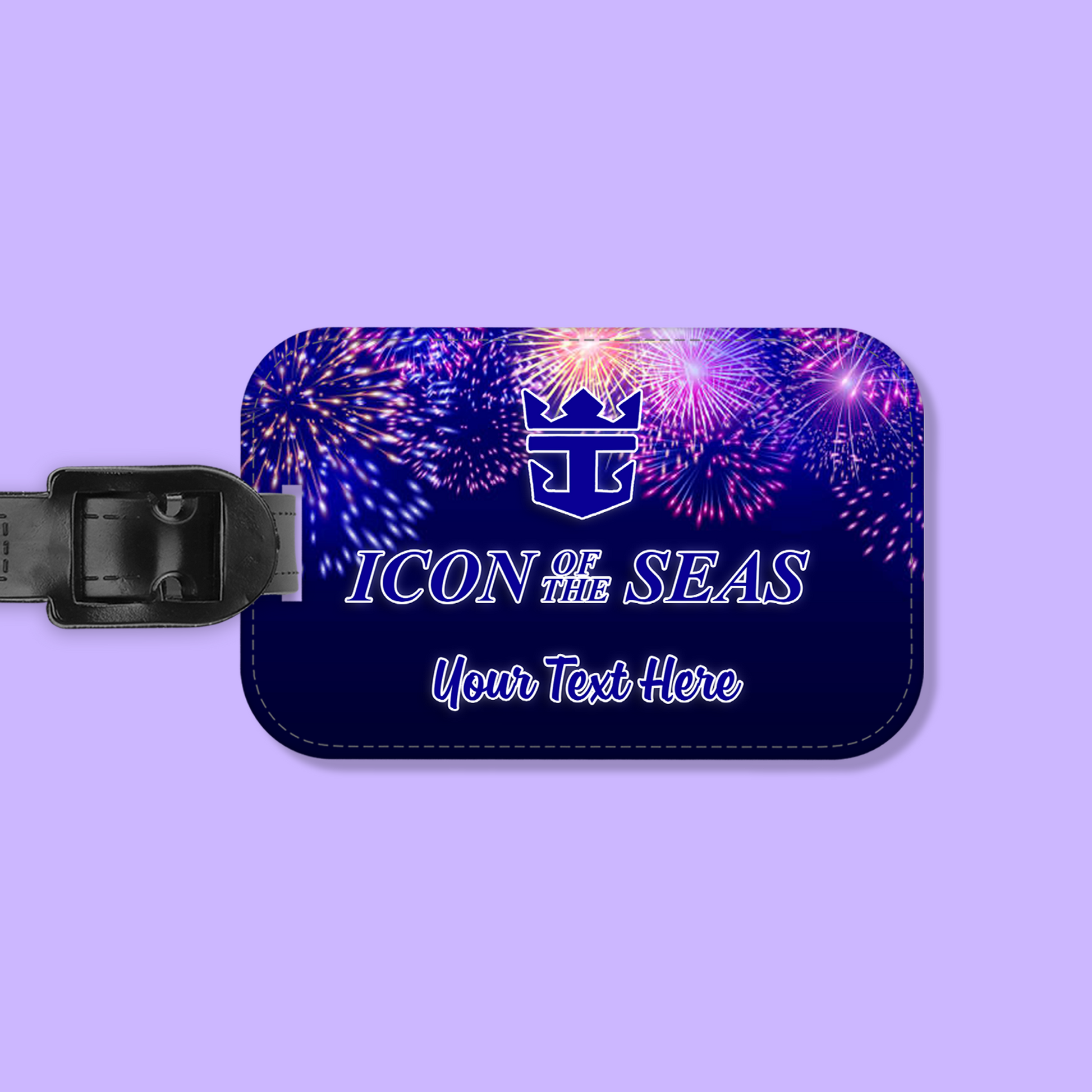 Royal Caribbean Personalized Luggage Tag - Two Crafty Gays