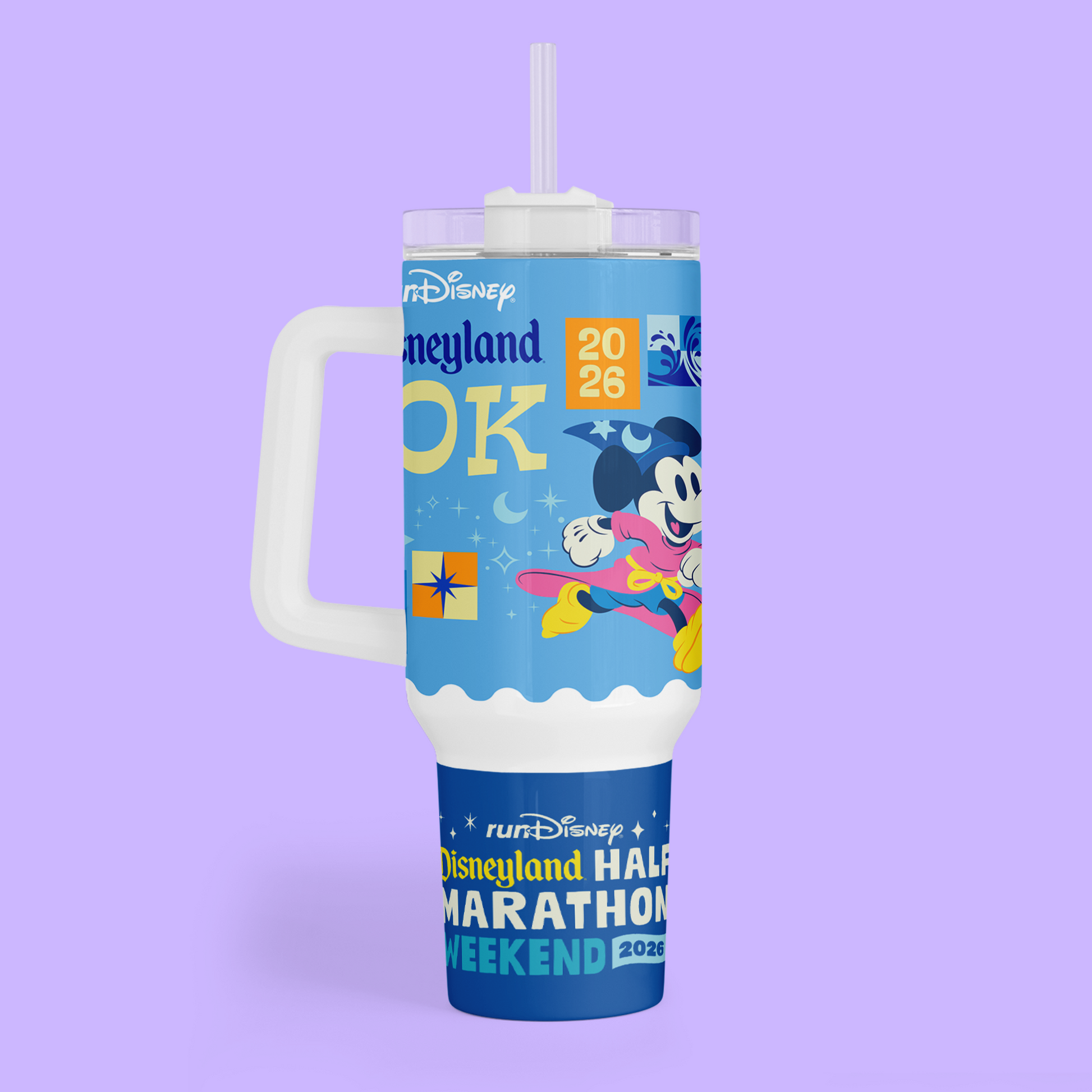 RunDisney Personalized 40 oz Tumbler - 2026 Half Marathon Weekend - Two Crafty Gays