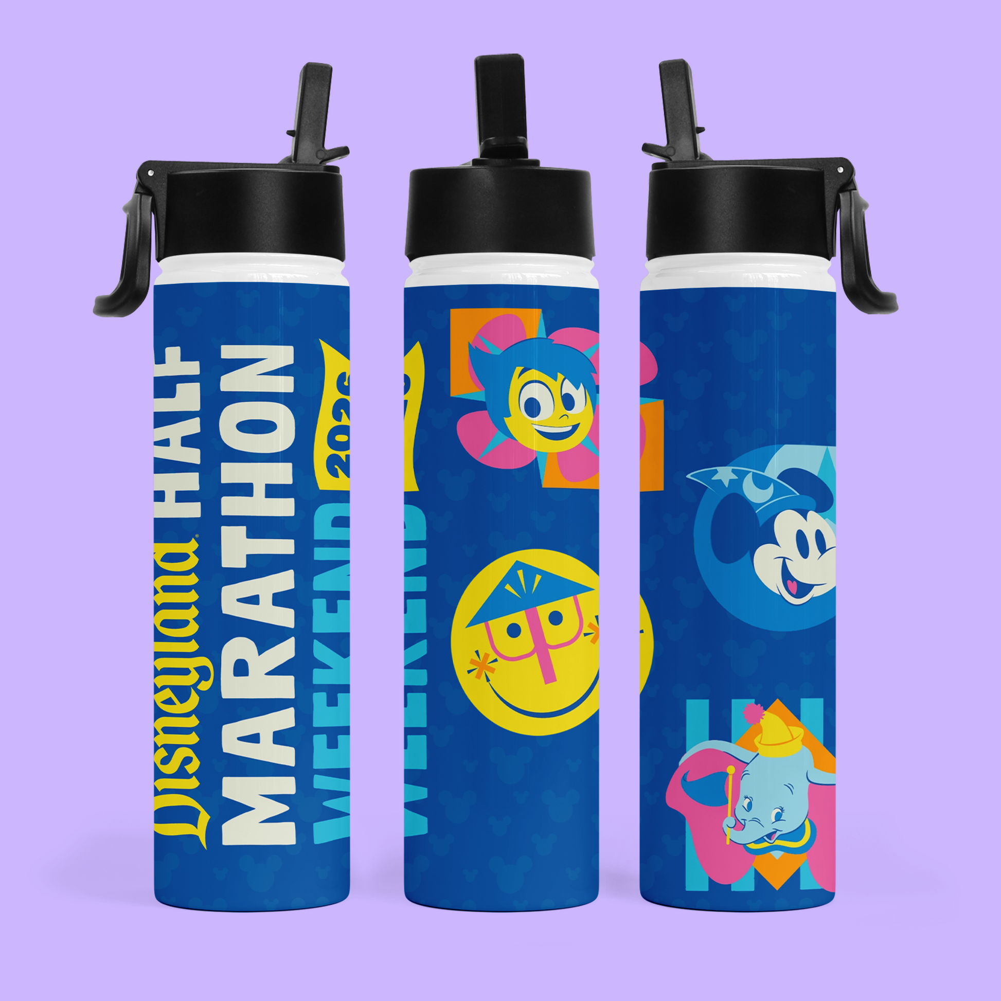 RunDisney Personalized Water Bottle - 2026 Half Marathon Weekend - Two Crafty Gays