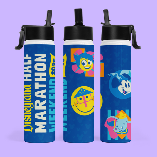 RunDisney Personalized Water Bottle - 2026 Half Marathon Weekend - Two Crafty Gays