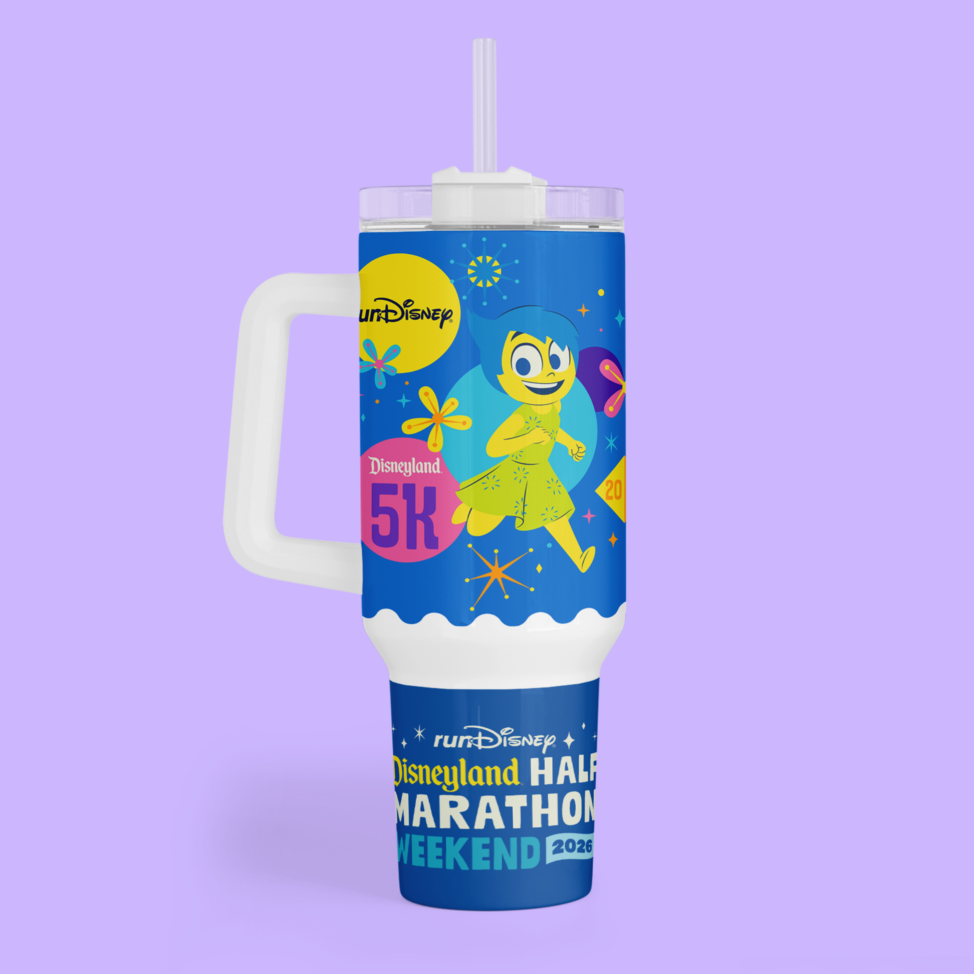 RunDisney Personalized 40 oz Tumbler - 2026 Half Marathon Weekend - Two Crafty Gays