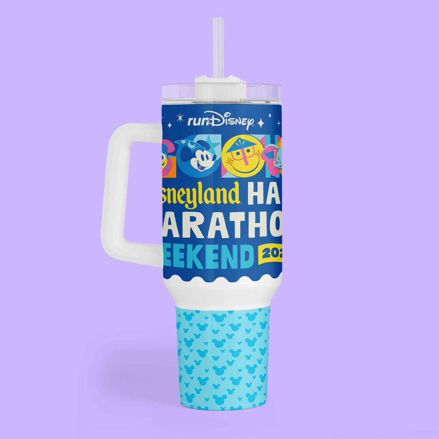 RunDisney Personalized 40 oz Tumbler - 2026 Half Marathon Weekend - Two Crafty Gays