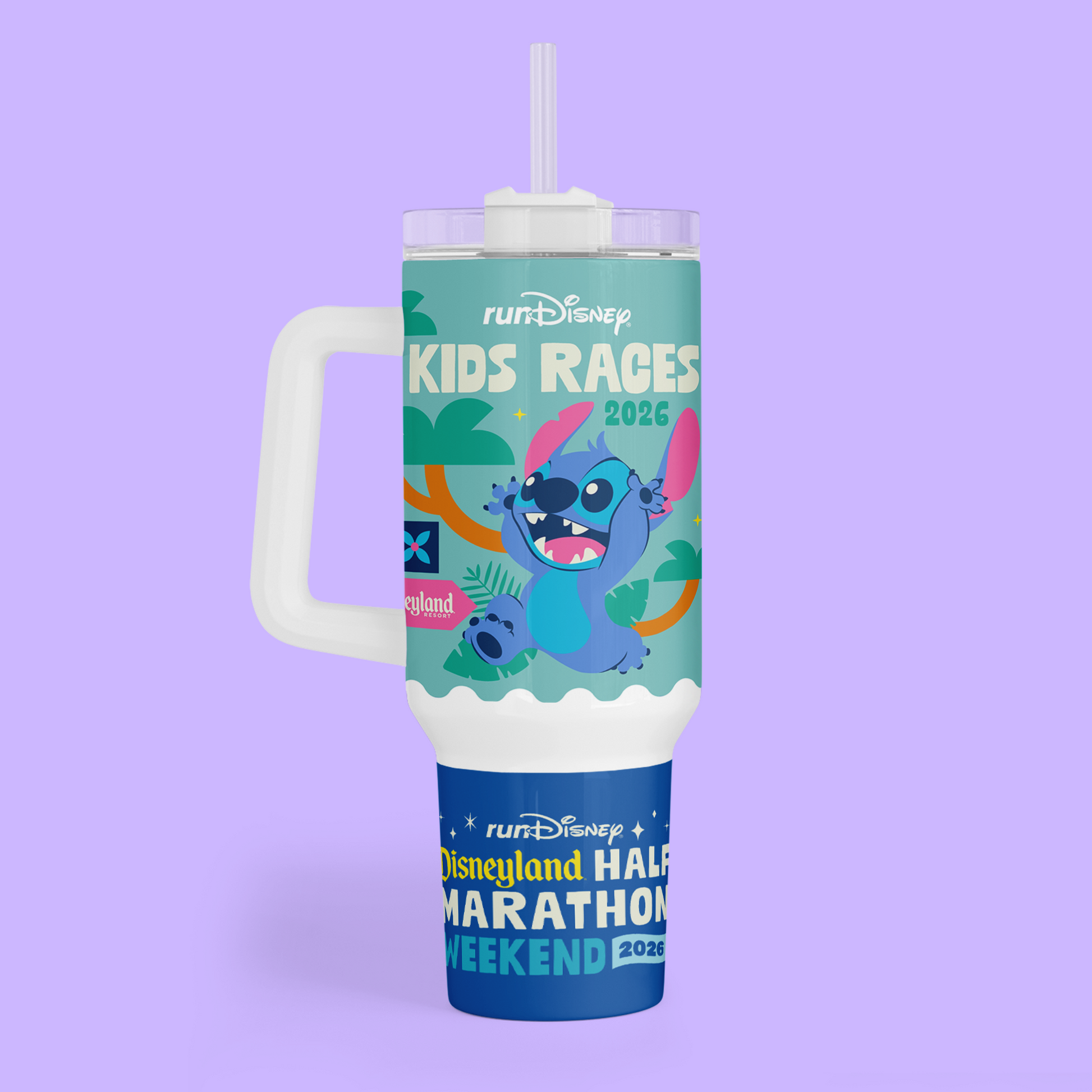 RunDisney Personalized 40 oz Tumbler - 2026 Half Marathon Weekend - Two Crafty Gays