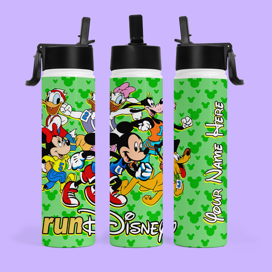 RunDisney Personalized Water Bottle - Two Crafty Gays
