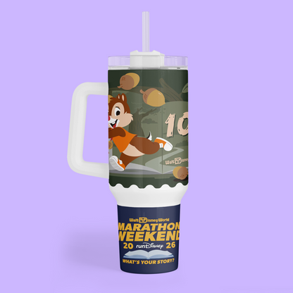 RunDisney Personalized 40 oz Tumbler - 2026 Marathon Weekend - Two Crafty Gays