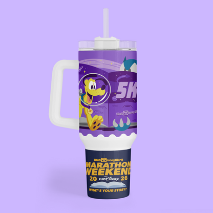 RunDisney Personalized 40 oz Tumbler - 2026 Marathon Weekend - Two Crafty Gays