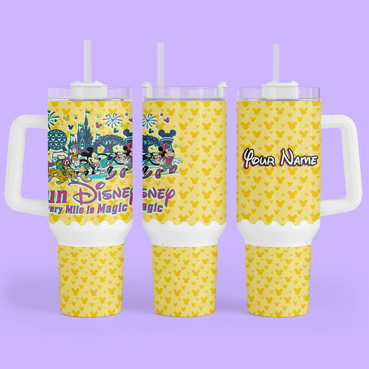 RunDisney Personalized 40 oz Tumbler - Two Crafty Gays