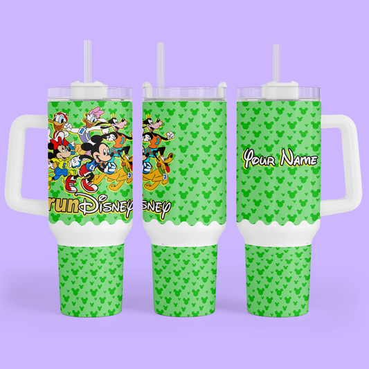 RunDisney Personalized 40 oz Tumbler - Two Crafty Gays