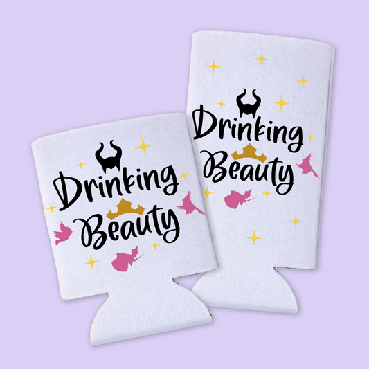 Disney Epcot Can Cooler - Drinking Beauty - Two Crafty Gays