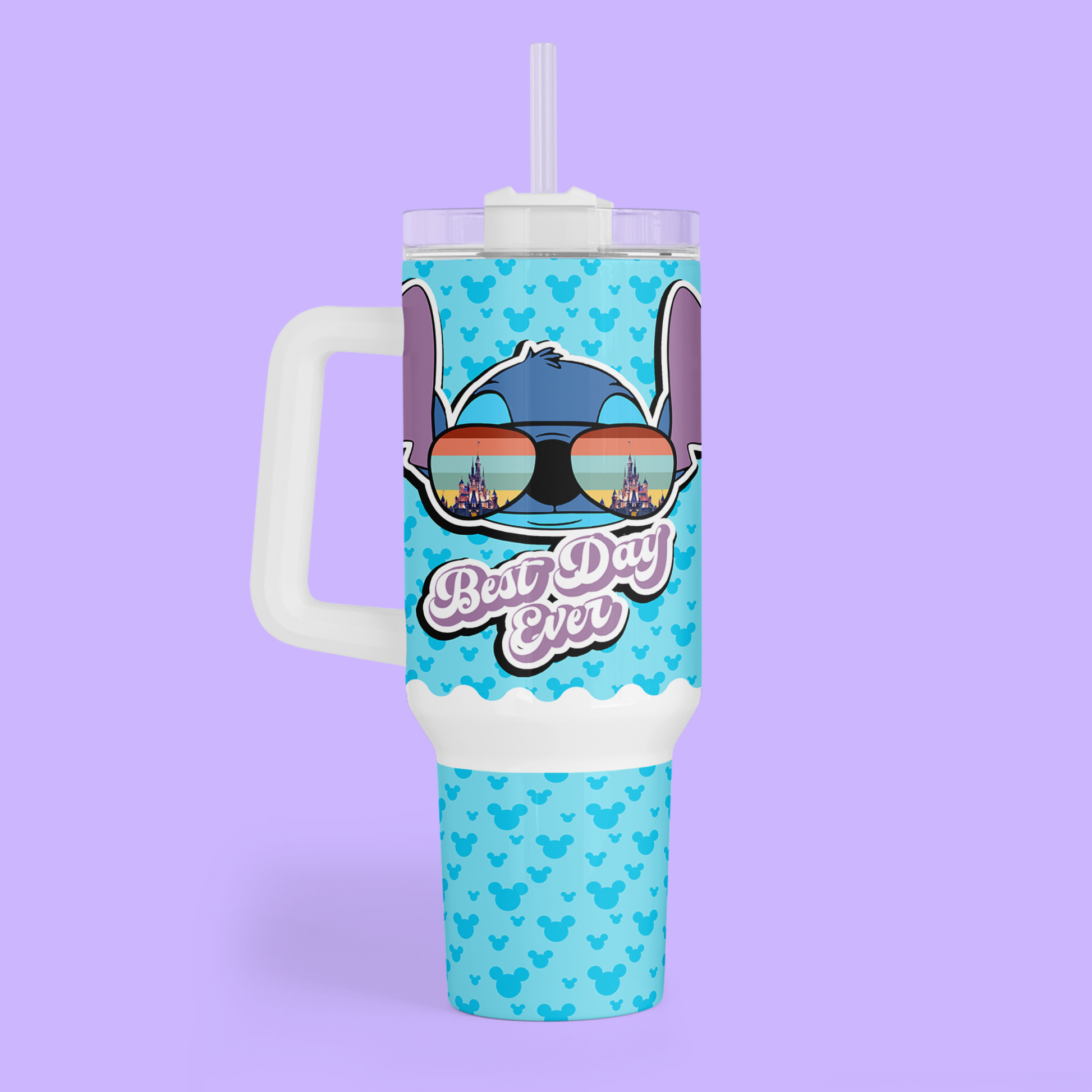 Disney Best Day Ever 40 oz Tumbler - Stitch - Two Crafty Gays