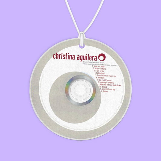 Christina Aguilera CD Air Freshener - Two Crafty Gays