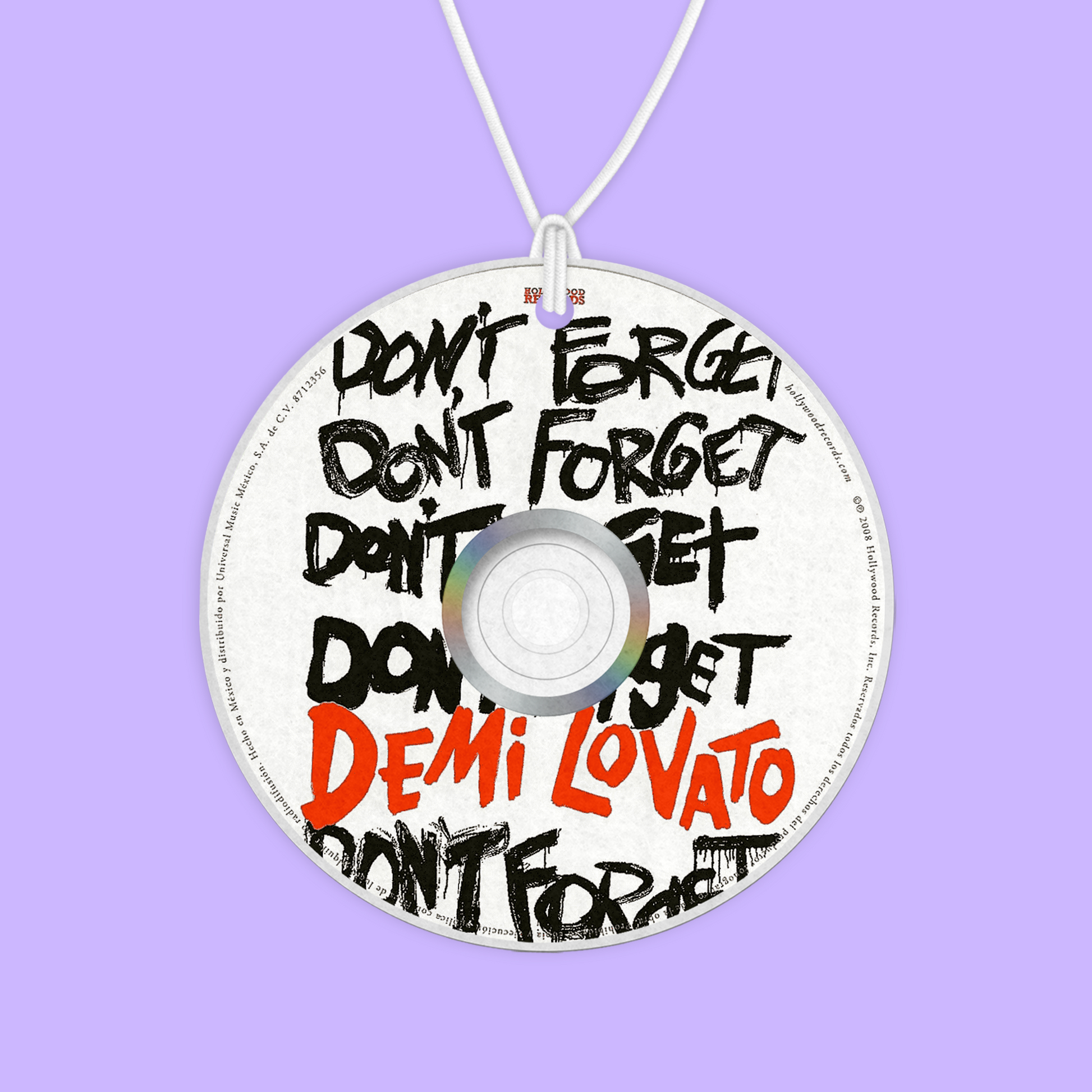 Demi Lovato CD Air Freshener - Two Crafty Gays