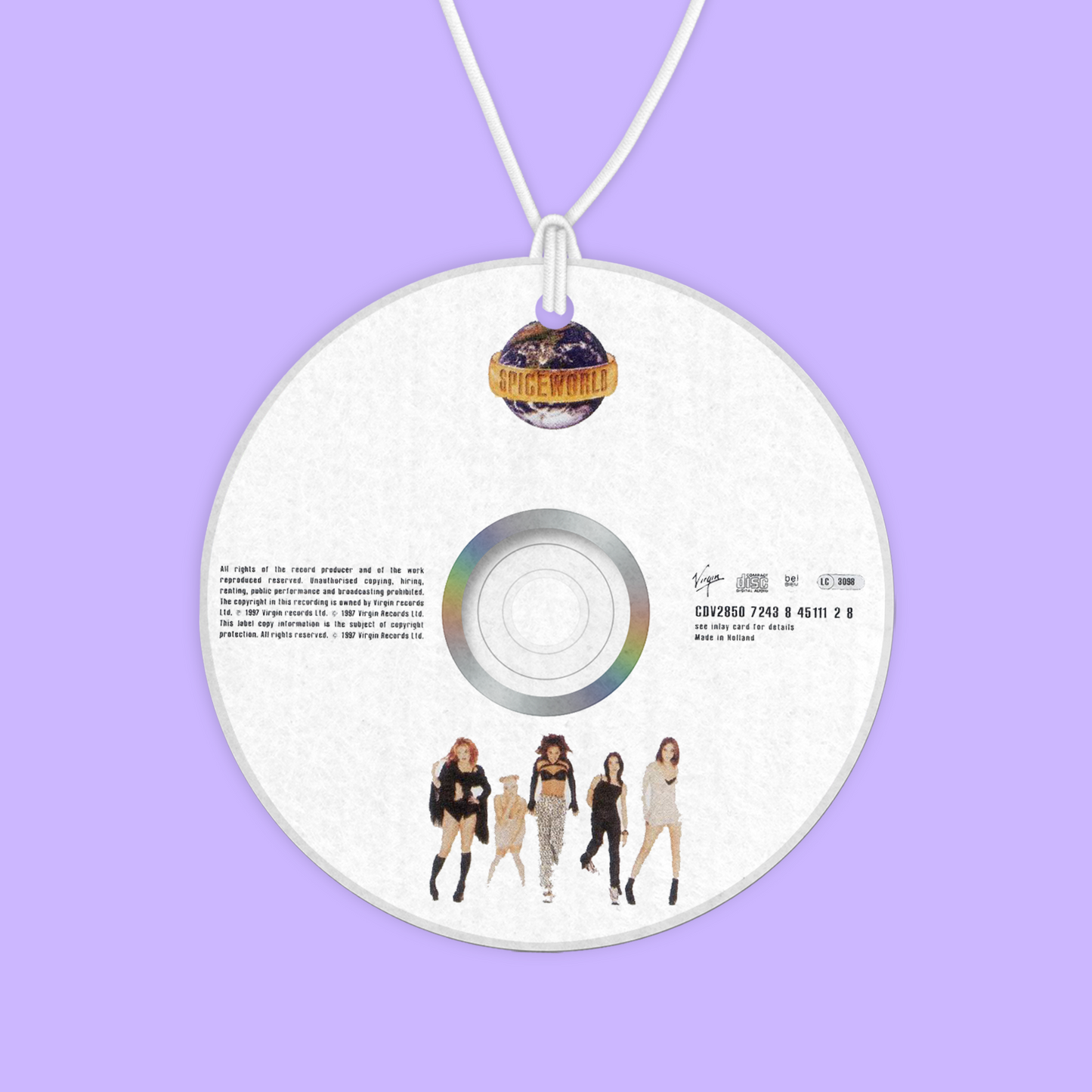 Spice Girls CD Air Freshener - Spice World - Two Crafty Gays