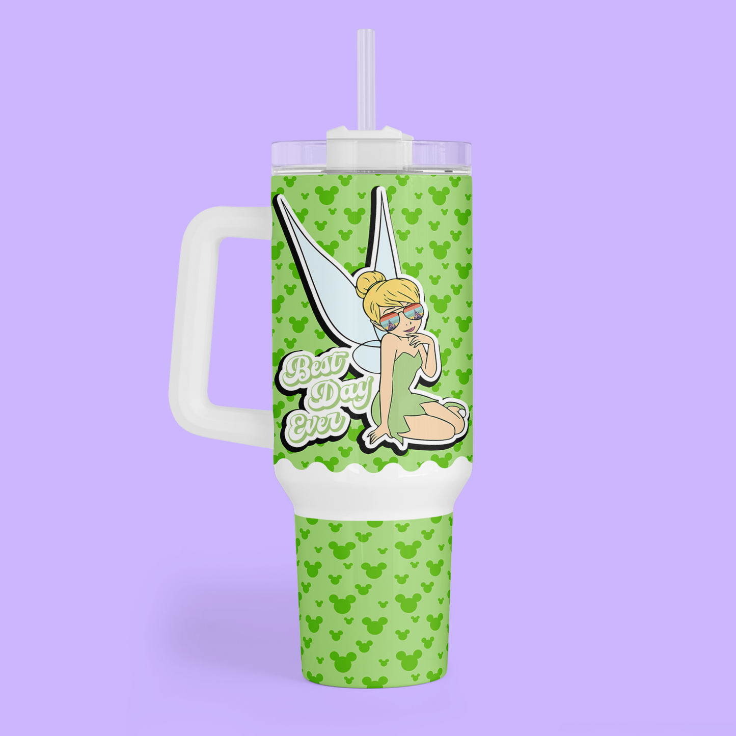 Disney Best Day Ever 40 oz Tumbler - Tinker Bell - Two Crafty Gays
