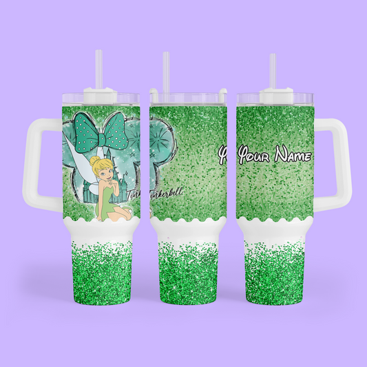 Disney Princess 40 oz Tumbler - Tinker Bell - Two Crafty Gays