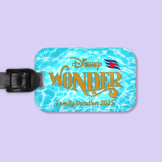 Disney Cruise Line Personalized Luggage Tag - Two Crafty Gays