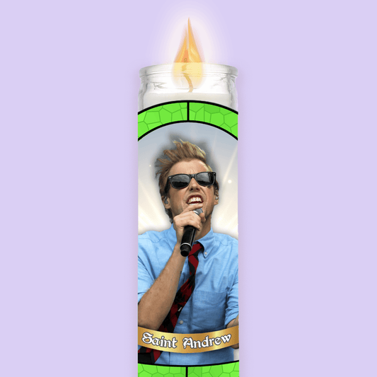 Andrew McMahon Prayer Candle - Two Crafty Gays