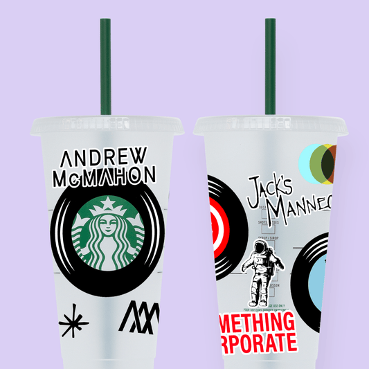Andrew McMahon Tumbler Cup (Jack's Mannequin, Something Corporate) - Two Crafty Gays
