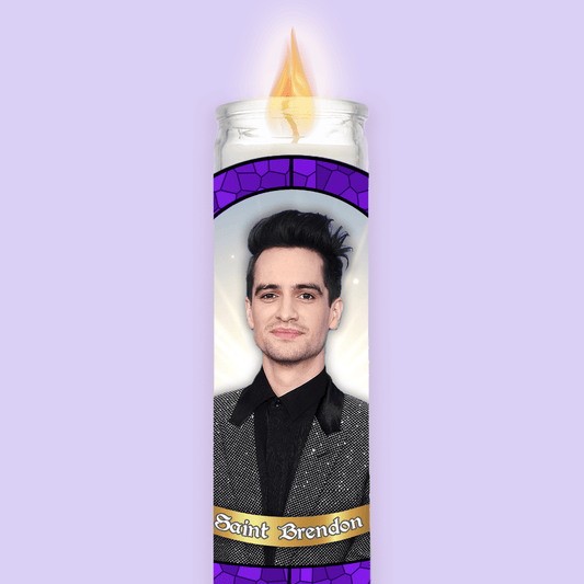 Brendon Urie Prayer Candle - Two Crafty Gays